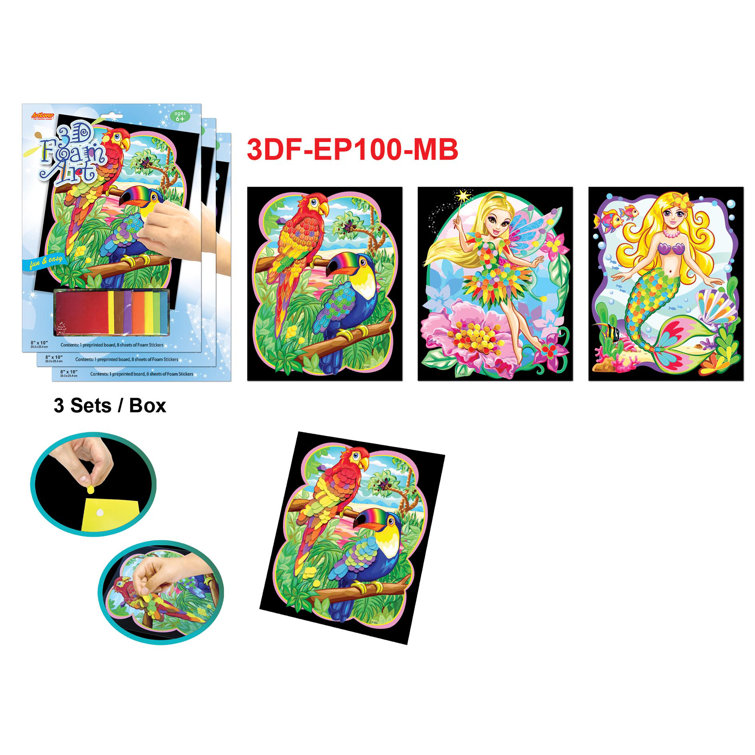 LCM Home Fashions, Inc. 3d Foam Art (set Of 3) Wayfair Canada